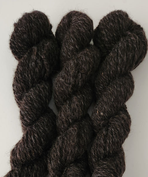 "Charcoal" - 100% Hand spun NZ Corriedale Wool