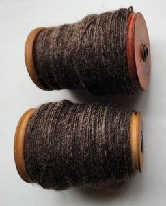 "Tawny Brown" - 100% Hand spun NZ  Wool